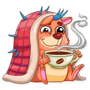 ☕-Meet the Hedgehog, Telegram Sticker