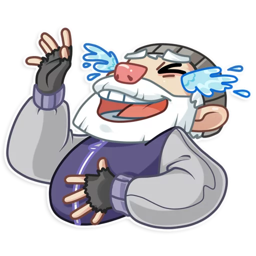 Mr. Hobo, telegram sticker