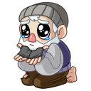 😢-Mr. Hobo, Telegram Sticker