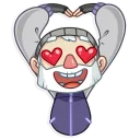 😍-Mr. Hobo, Telegram Sticker