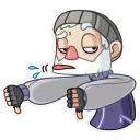 👎-Mr. Hobo, Telegram Sticker
