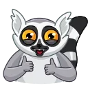 👍-Mr. Lemur, Telegram Sticker