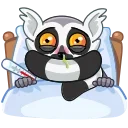 🤒-Mr. Lemur, Telegram Sticker