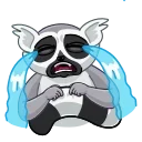 😭-Mr. Lemur, Telegram Sticker