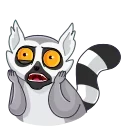 😱-Mr. Lemur, Telegram Sticker