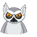 😡-Mr. Lemur, Telegram Sticker