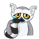 😢-Mr. Lemur, Telegram Sticker