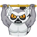 💪-Mr. Lemur, Telegram Sticker