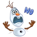 😧-Olaf, Telegram Sticker