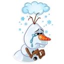 😭-Olaf, Telegram Sticker
