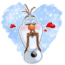 😘-Olaf, Telegram Sticker