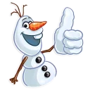 👍-Olaf, Telegram Sticker