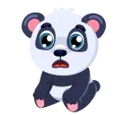 😮-Panda Amanda, Telegram Sticker
