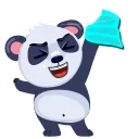🥳-Panda Amanda, Telegram Sticker