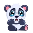 😭-Panda Amanda, Telegram Sticker