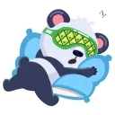 😴-Panda Amanda, Telegram Sticker