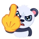 🖕-Panda Amanda, Telegram Sticker