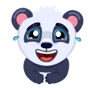 😂-Panda Amanda, Telegram Sticker