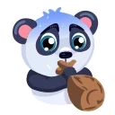 😨-Panda Amanda, Telegram Sticker