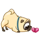 💔-Mr. Pug, Telegram Sticker