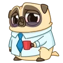 ☕️-Mr. Pug, Telegram Sticker