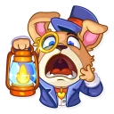 😱-Mr. Pup, Telegram Sticker