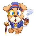 😯-Mr. Pup, Telegram Sticker