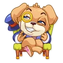 😏-Mr. Pup, Telegram Sticker
