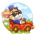 🚗-Mr. Pup, Telegram Sticker