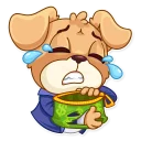 😭-Mr. Pup, Telegram Sticker