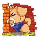 😖-Mr. Pup, Telegram Sticker