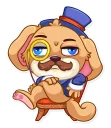 😑-Mr. Pup, Telegram Sticker