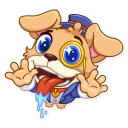 👋-Mr. Pup, Telegram Sticker