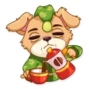 ☕-Mr. Pup, Telegram Sticker