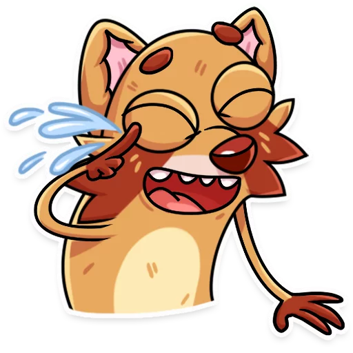 Mr. Raccoon, telegram sticker