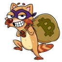 💰-Mr. Raccoon, Telegram Sticker