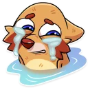 😭-Mr. Raccoon, Telegram Sticker