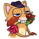 🌹-Mr. Raccoon, Telegram Sticker