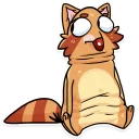 👀-Mr. Raccoon, Telegram Sticker
