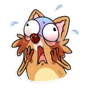 😱-Mr. Raccoon, Telegram Sticker