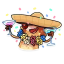 🍹-Mr. Raccoon, Telegram Sticker