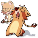 😫-Mr. Raccoon, Telegram Sticker