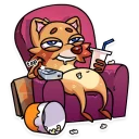 🍿-Mr. Raccoon, Telegram Sticker