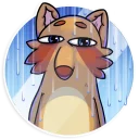 😕-Mr. Raccoon, Telegram Sticker