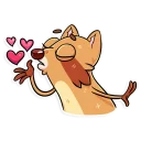 😘-Mr. Raccoon, Telegram Sticker
