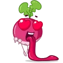 😍-Radical Radish, Telegram Sticker