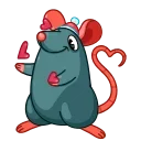 🥰-Mr. Rat, Telegram Sticker