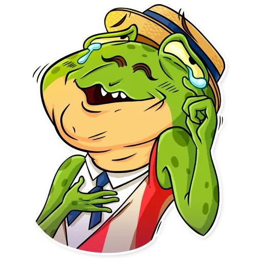 Mr. Ribbit, telegram sticker