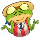 😟-Mr. Ribbit, Telegram Sticker