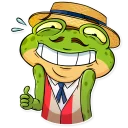 👍-Mr. Ribbit, Telegram Sticker